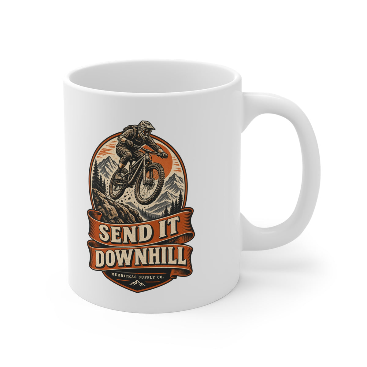 Send It Downhill Coffee Mug 11oz