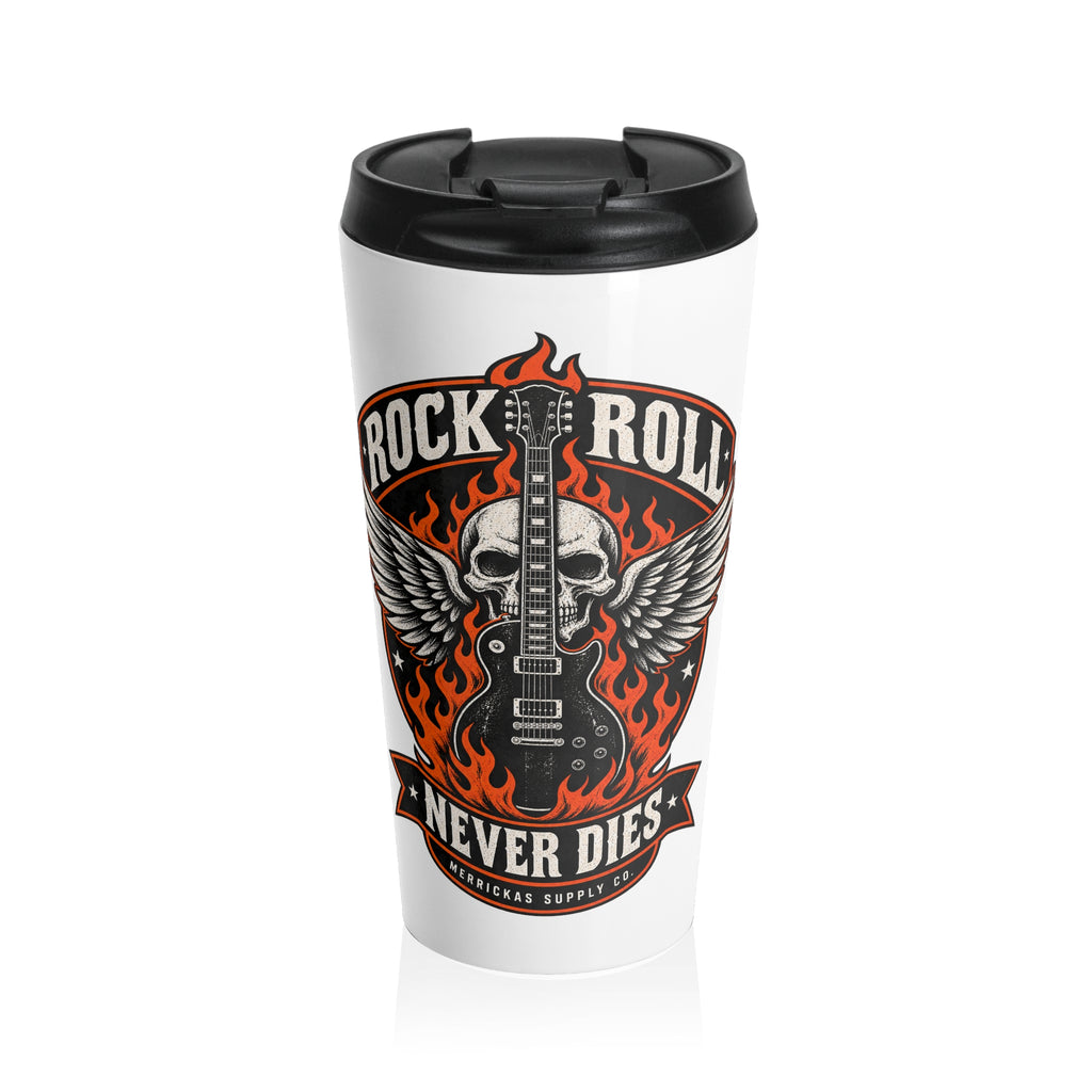 Rock N Roll Never Dies Travel Mug