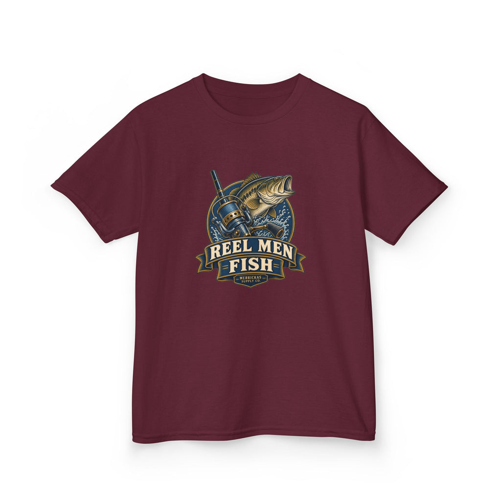 Reel Men Fish Kids Tee