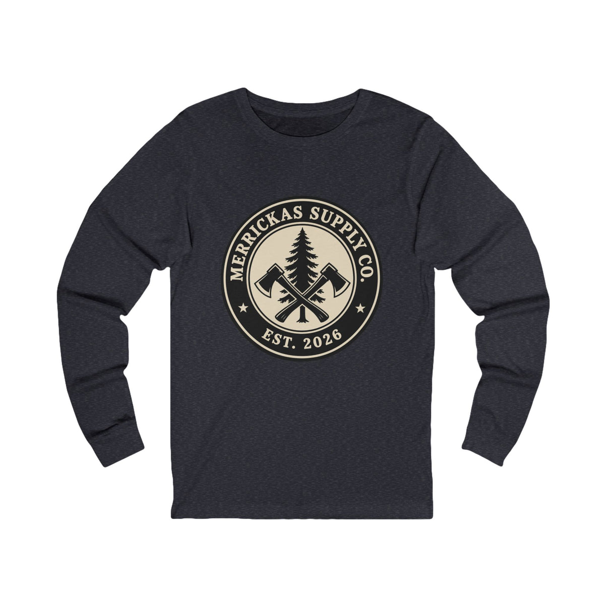 Merrickas Heritage Axe Badge Long Sleeve Tee