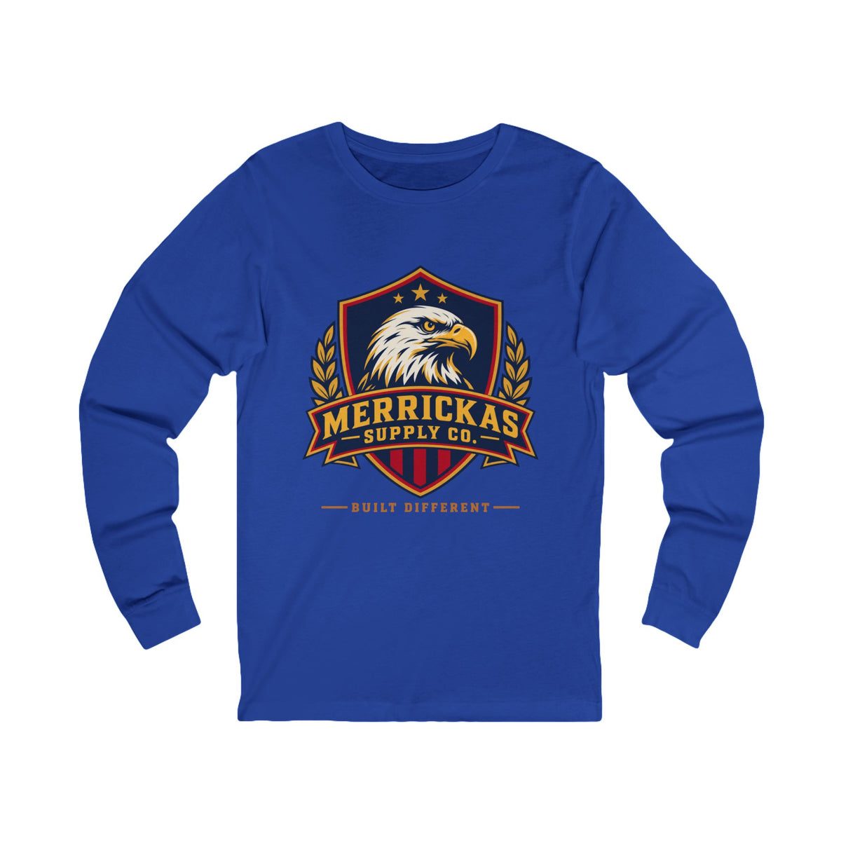 Merrickas Eagle Shield Crest Long Sleeve Tee