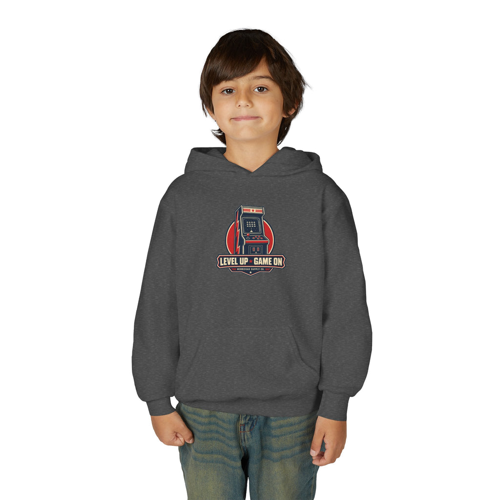 Level Up Game On Youth Hoodie