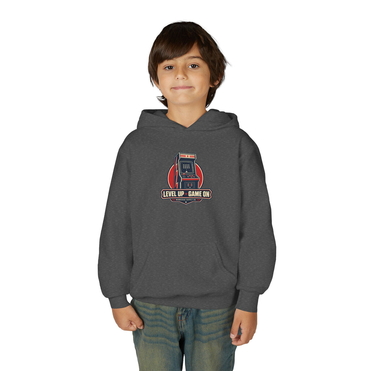 Level Up Game On Youth Hoodie