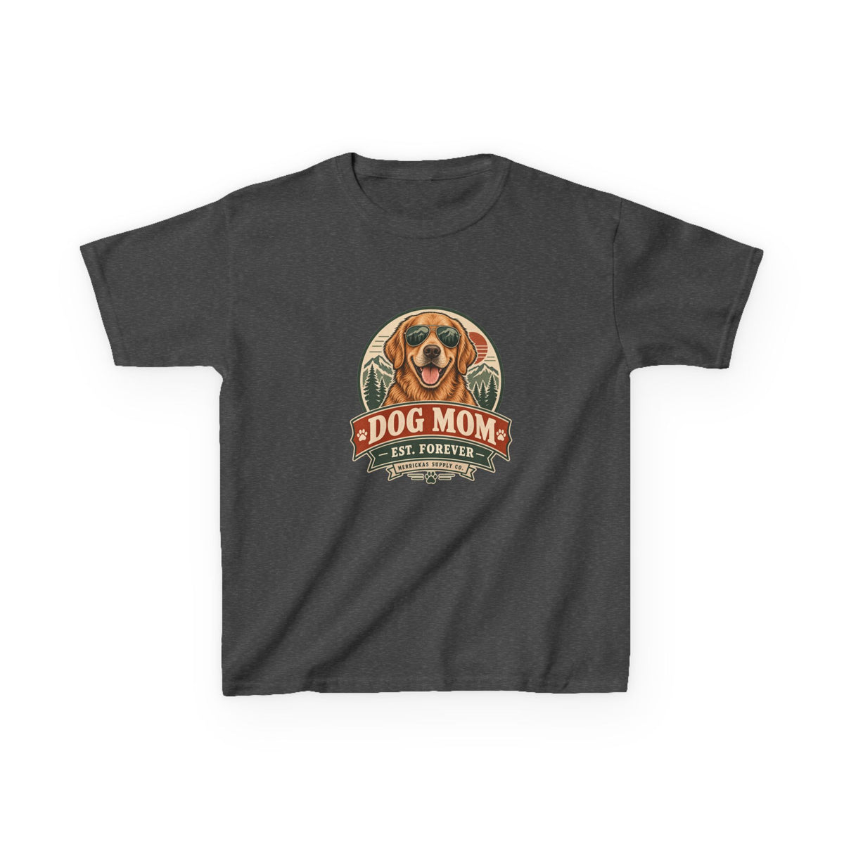 Dog Mom Est. Forever Kids Tee