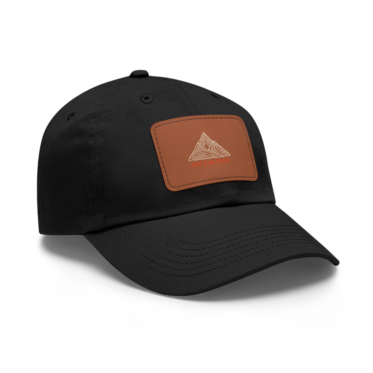 Off The Grid Leather Patch Dad Hat