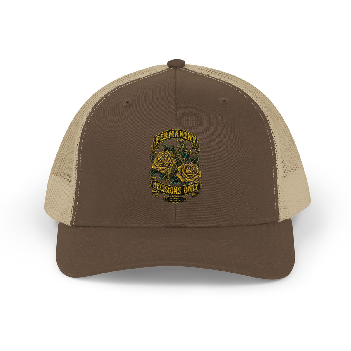 Permanent Decisions Only Snapback Trucker Cap