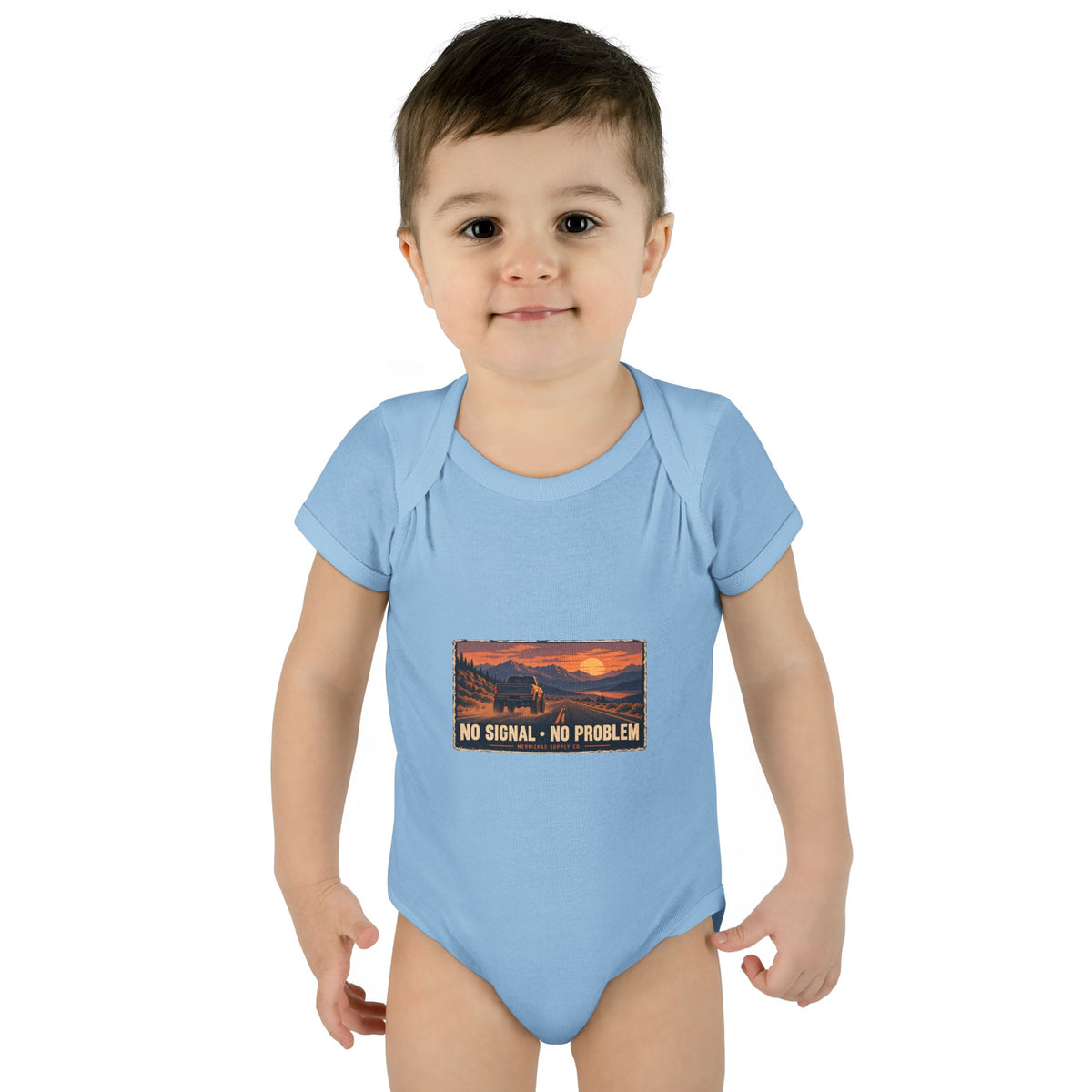 No Signal No Problem Baby Onesie