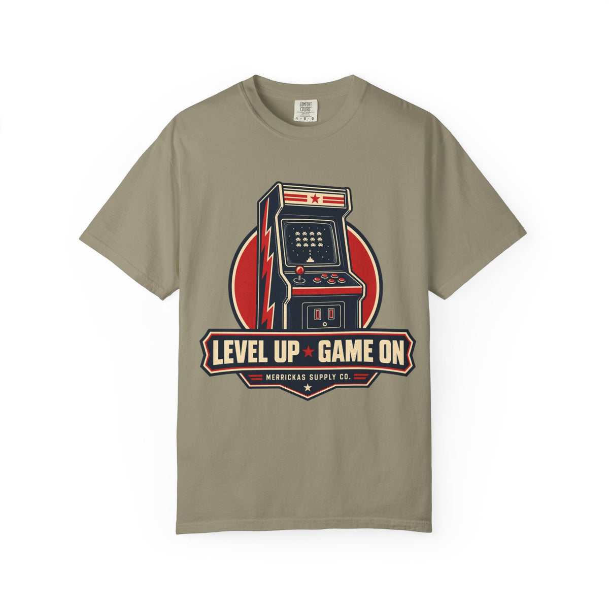 Level Up Game On Garment-Dyed Tee