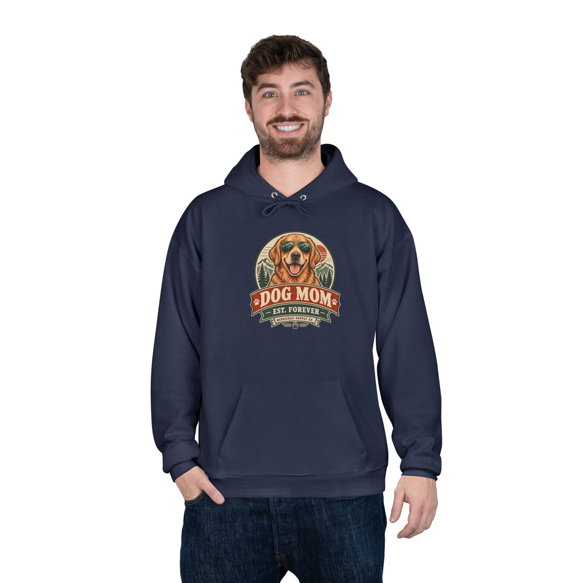 Dog Mom Est. Forever Heavyweight Hoodie