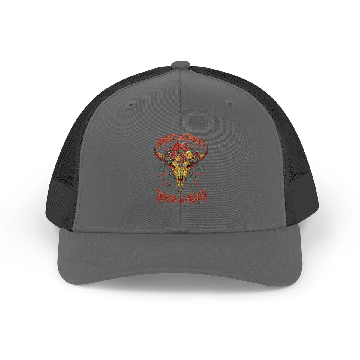 Sweet As Sugar Tough As Nails Snapback Trucker Cap