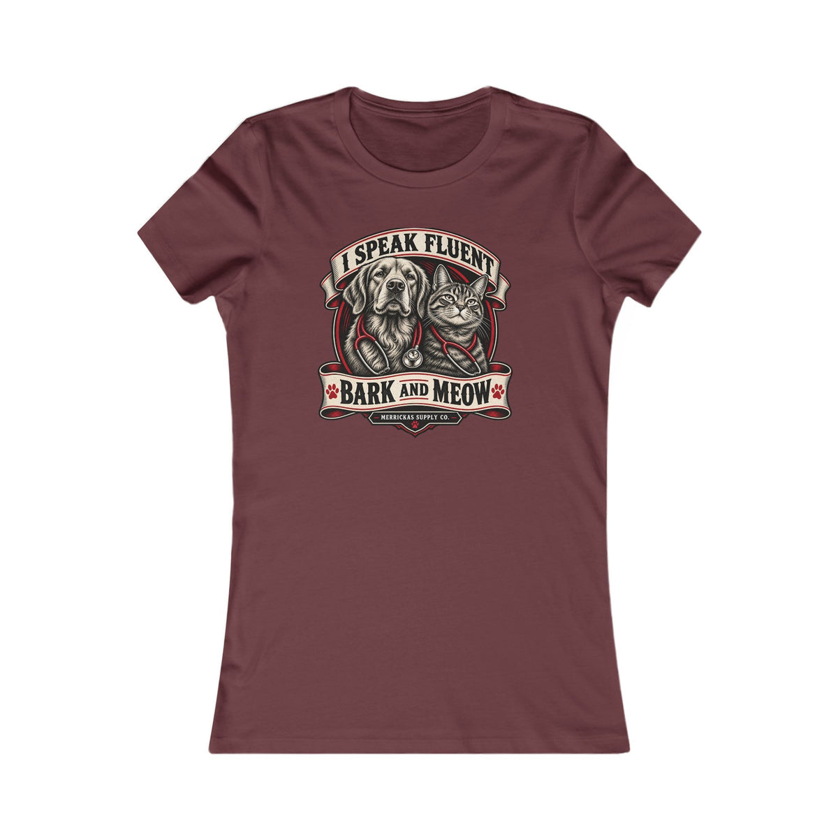 I Speak Fluent Bark And Meow Women's Tee