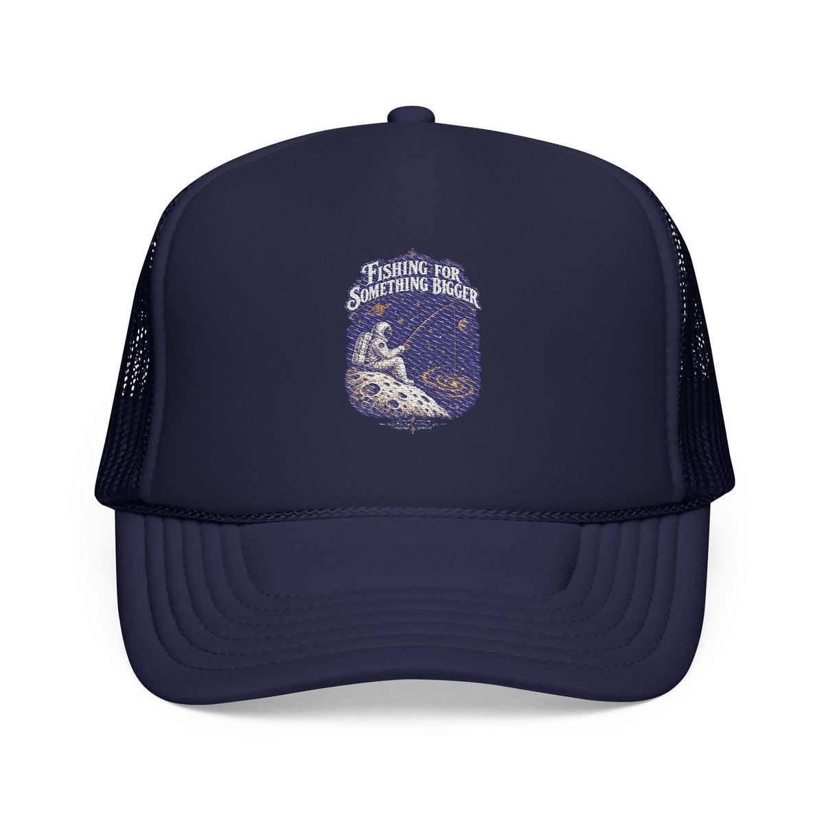 Fishing For Something Bigger Foam Trucker Hat