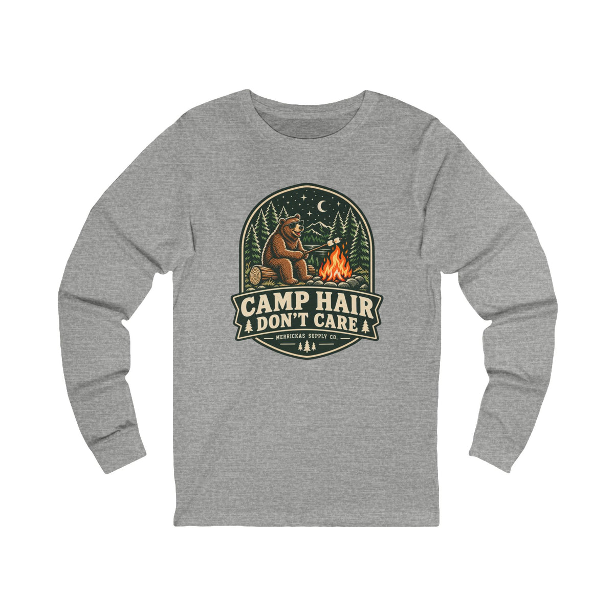Camp Hair Don't Care Long Sleeve Tee