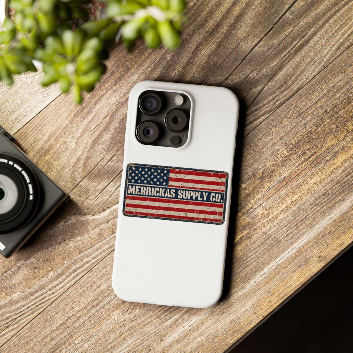 Merrickas American Flag Patch Phone Case