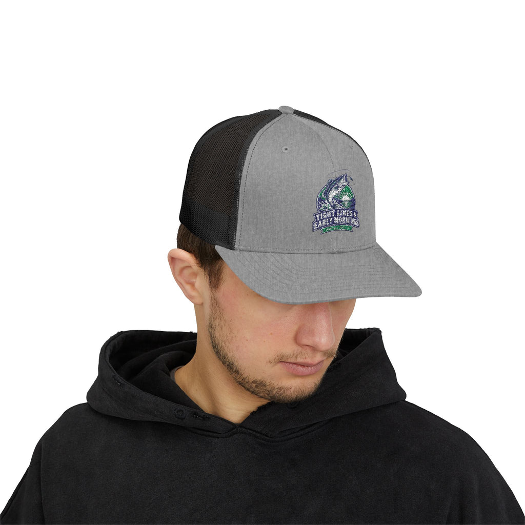 Tight Lines & Early Mornings Snapback Trucker Hat