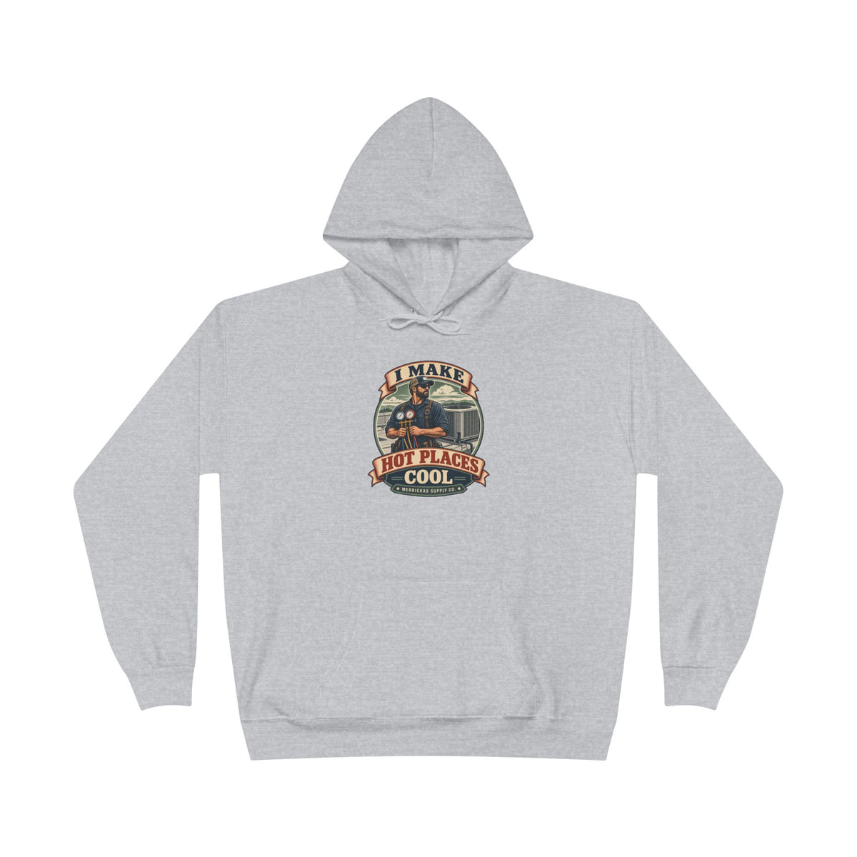 I Make Hot Places Cool Heavyweight Hoodie