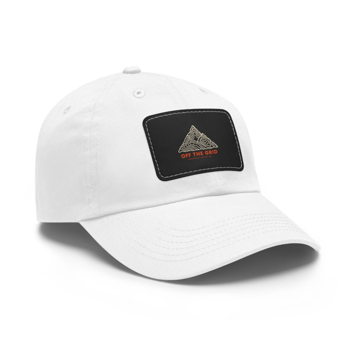 Off The Grid Leather Patch Dad Hat