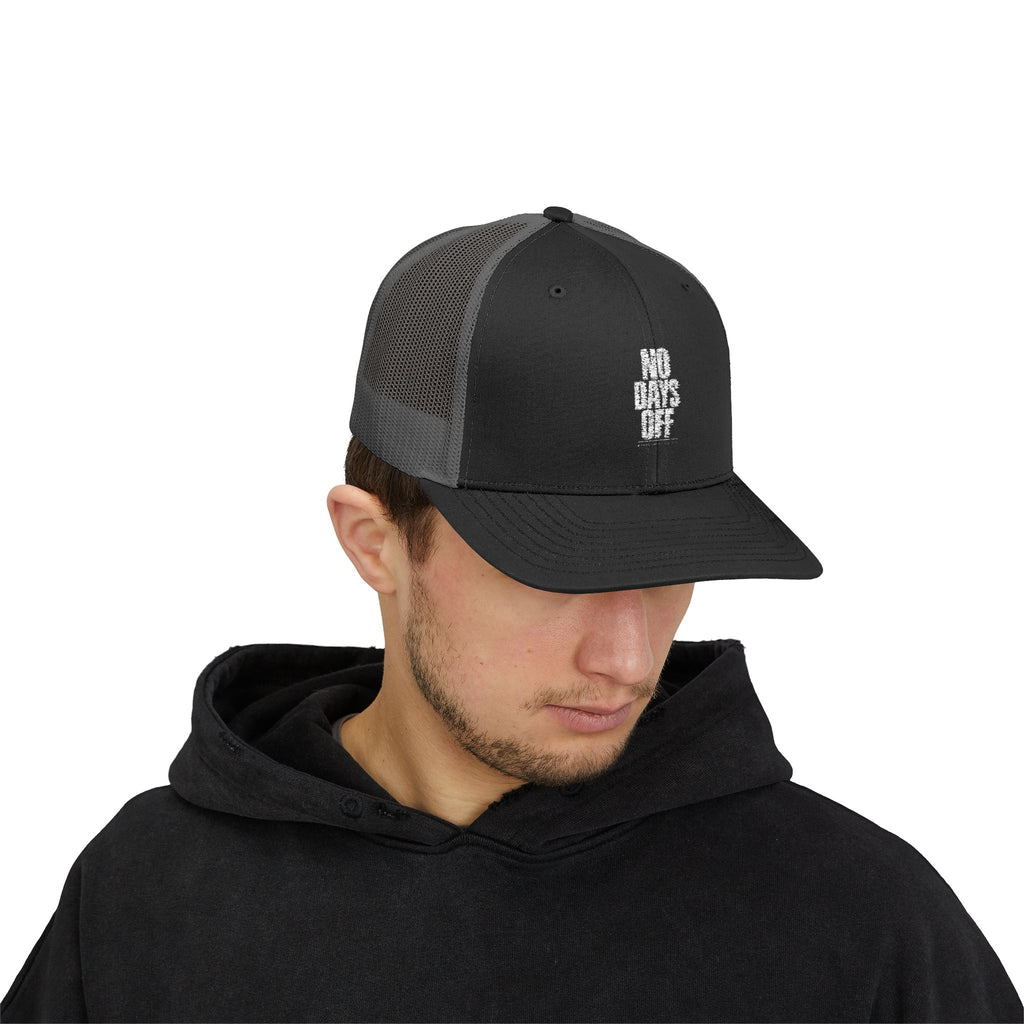 No Days Off Snapback Trucker Cap