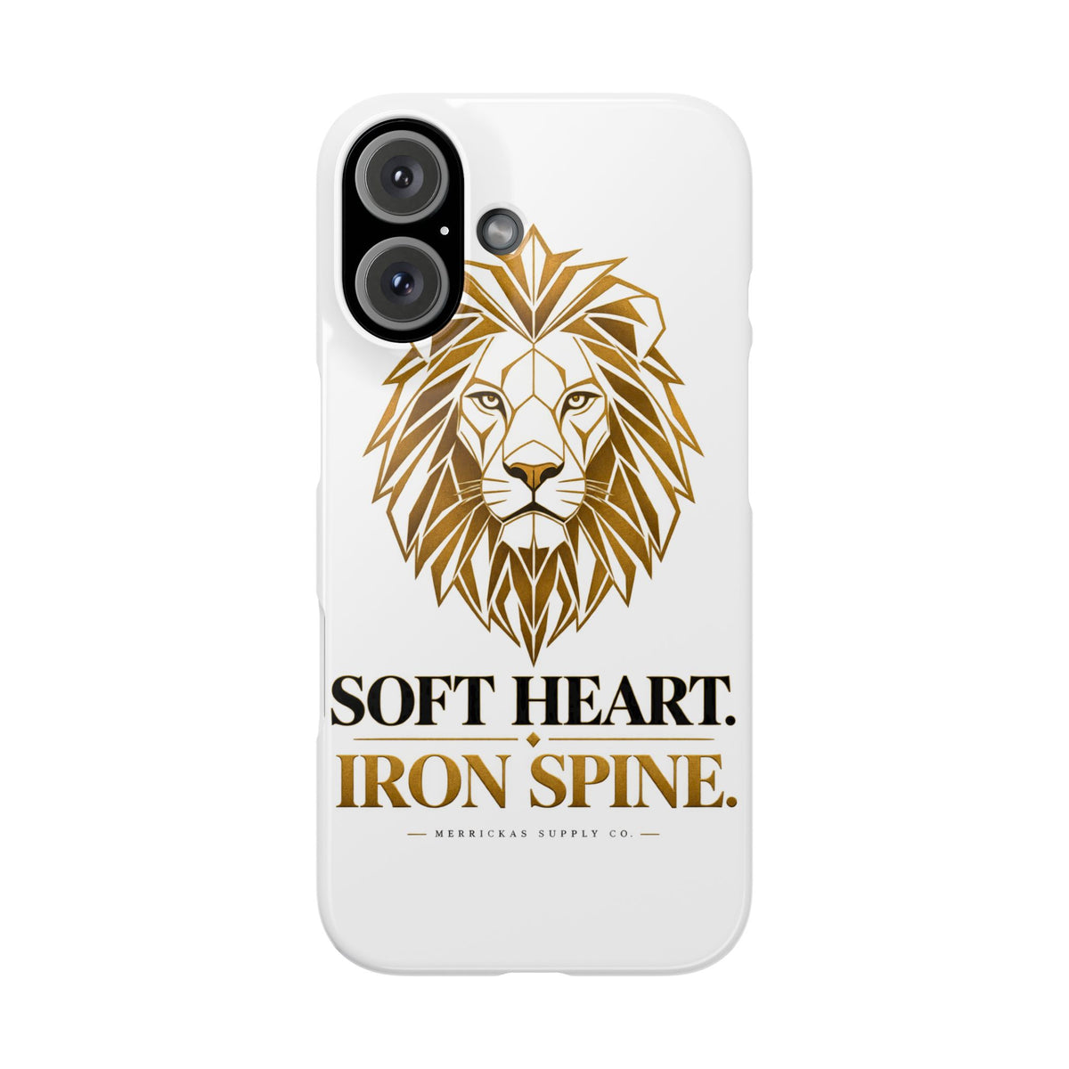 Soft Heart Iron Spine Phone Case