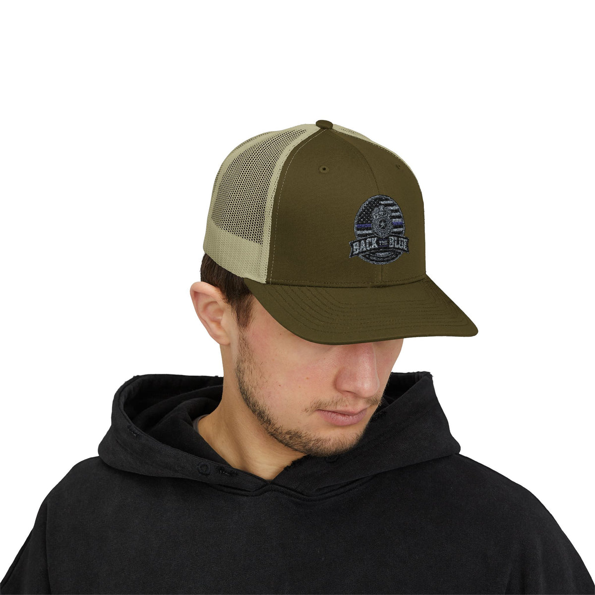 Back The Blue Snapback Trucker Hat