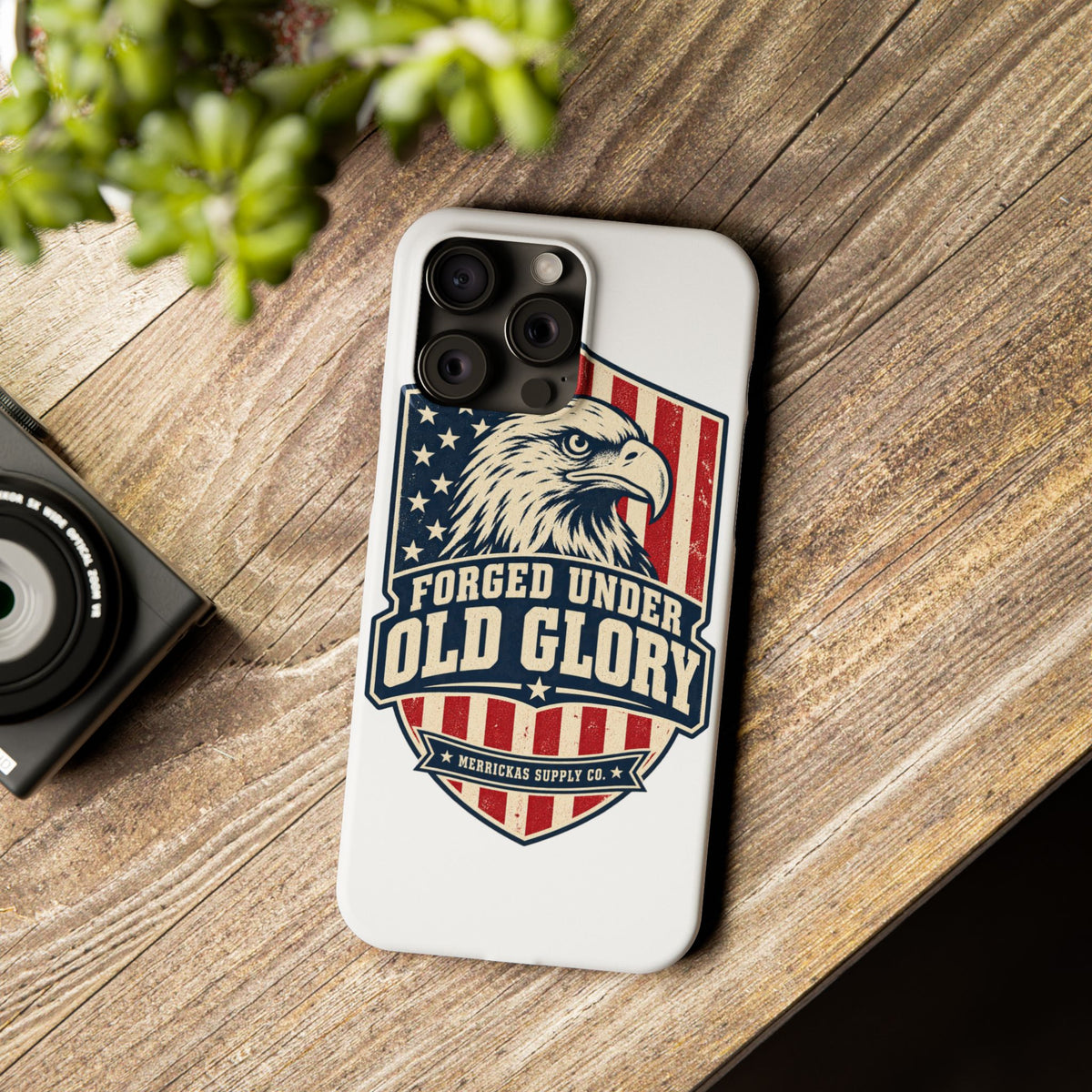 Forged Under Old Glory Phone Case