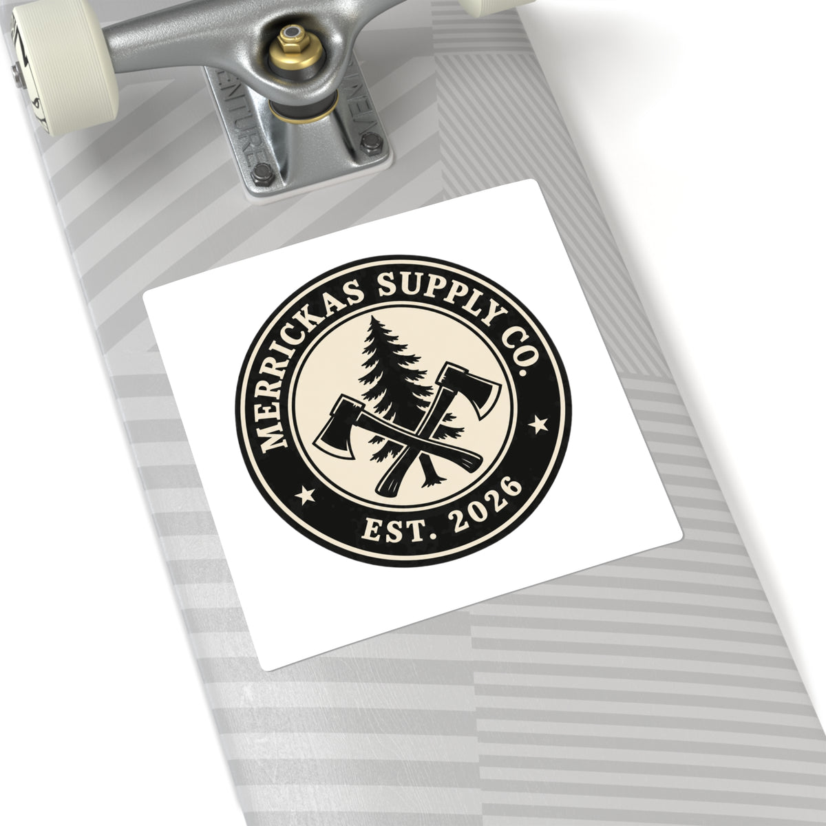 Merrickas Heritage Axe Badge Sticker