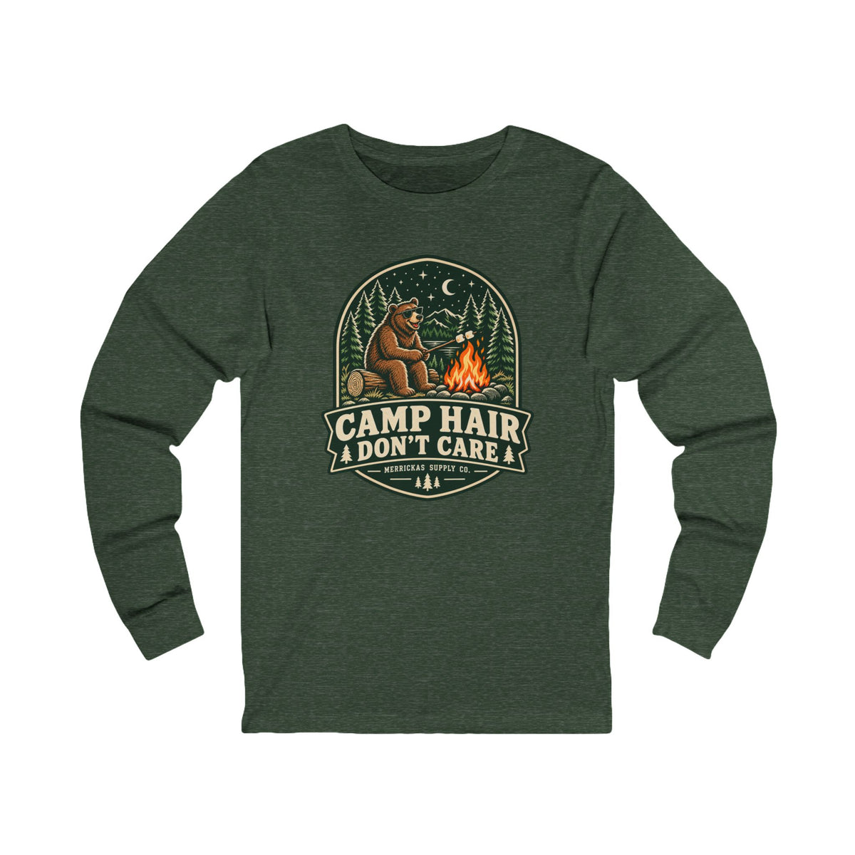 Camp Hair Don't Care Long Sleeve Tee