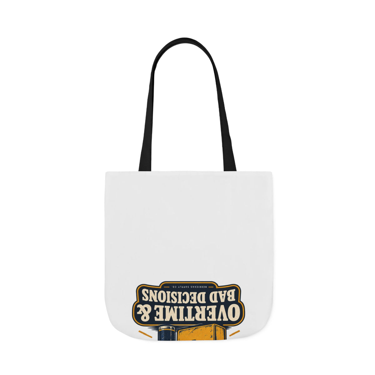 Powered By Overtime & Bad Decisions Canvas Wall Art