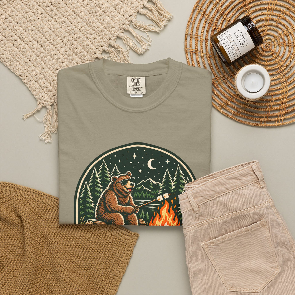 Camp Hair Don't Care Garment-Dyed Tee