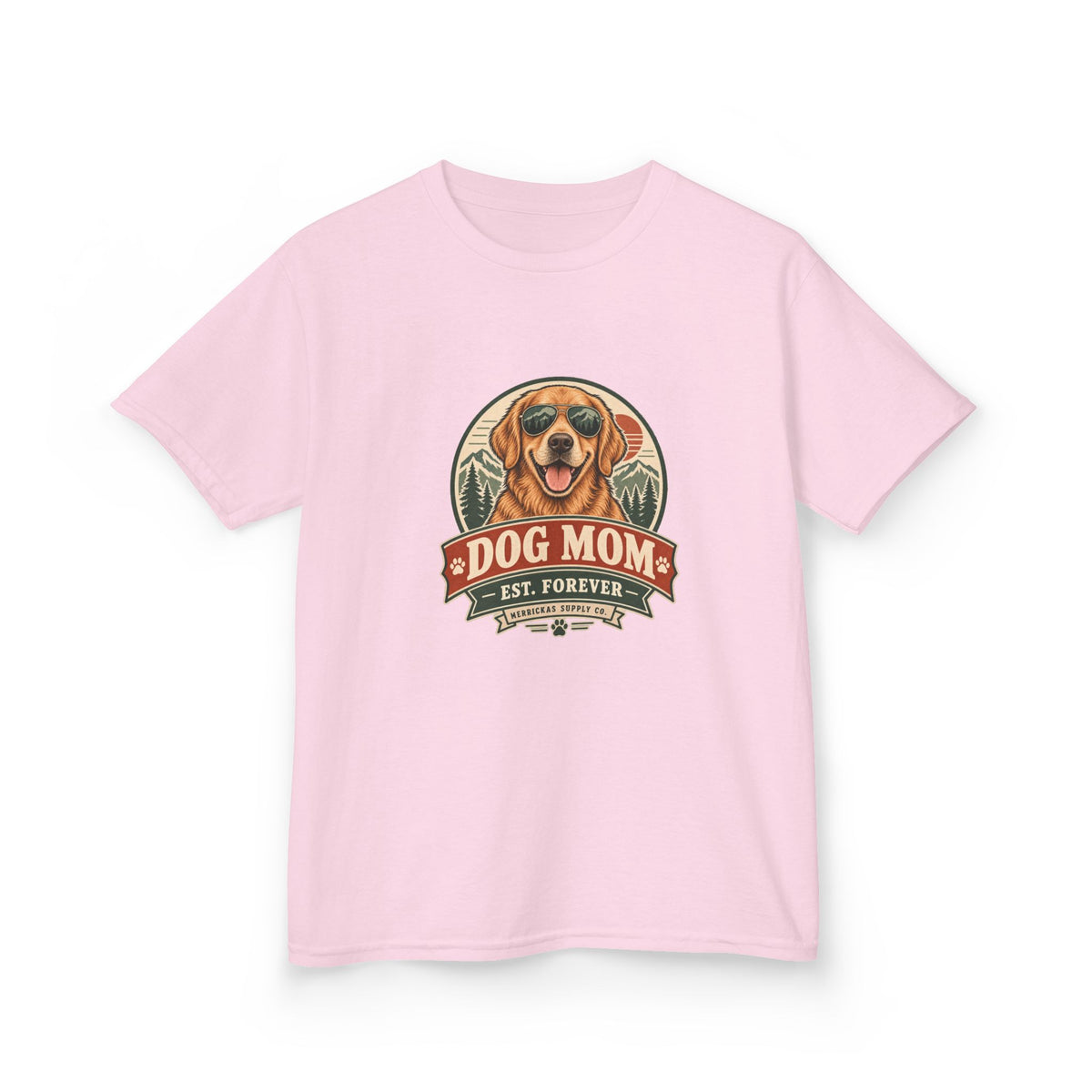 Dog Mom Est. Forever Kids Tee
