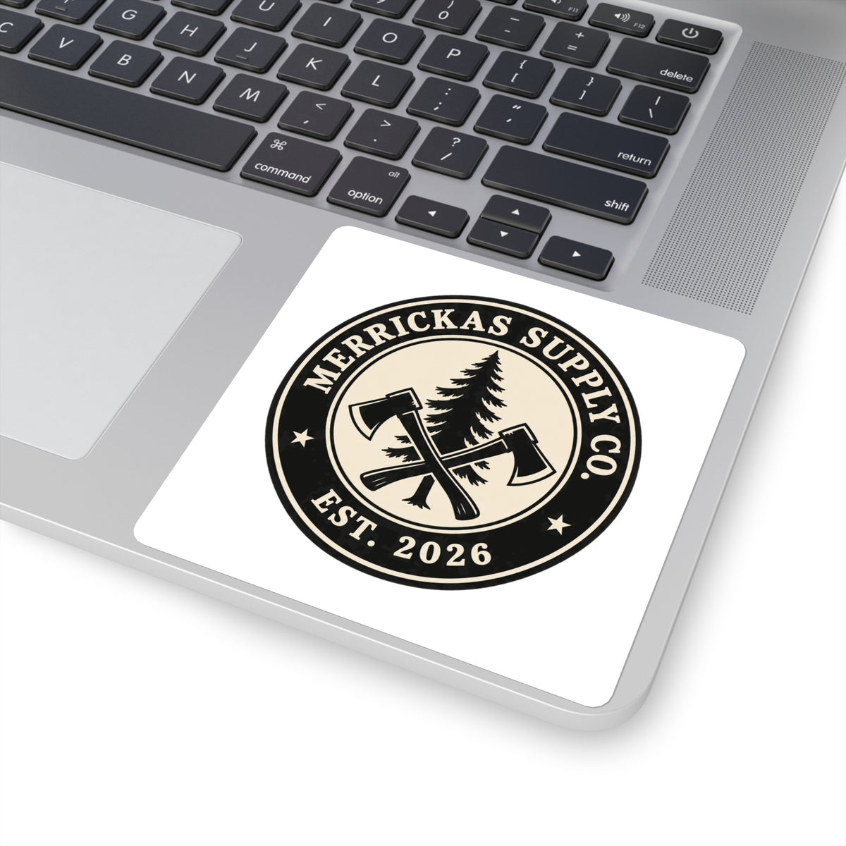Merrickas Heritage Axe Badge Sticker