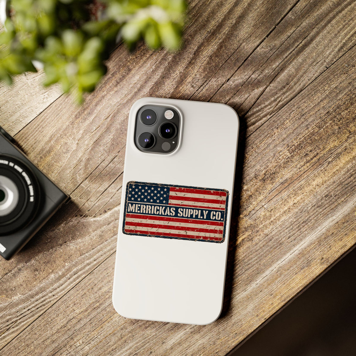 Merrickas American Flag Patch Phone Case