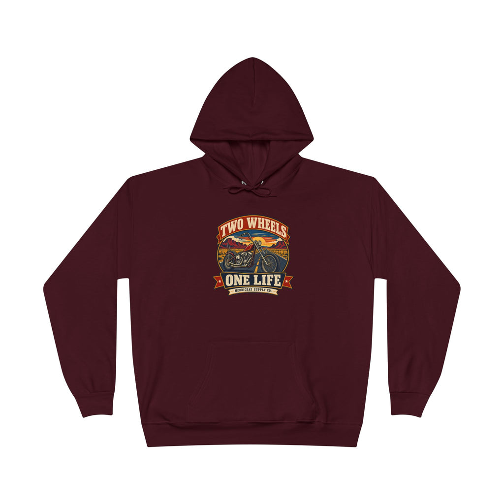 Two Wheels One Life Heavyweight Hoodie