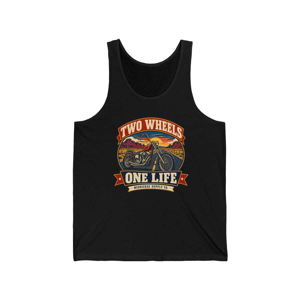Two Wheels One Life Tank Top