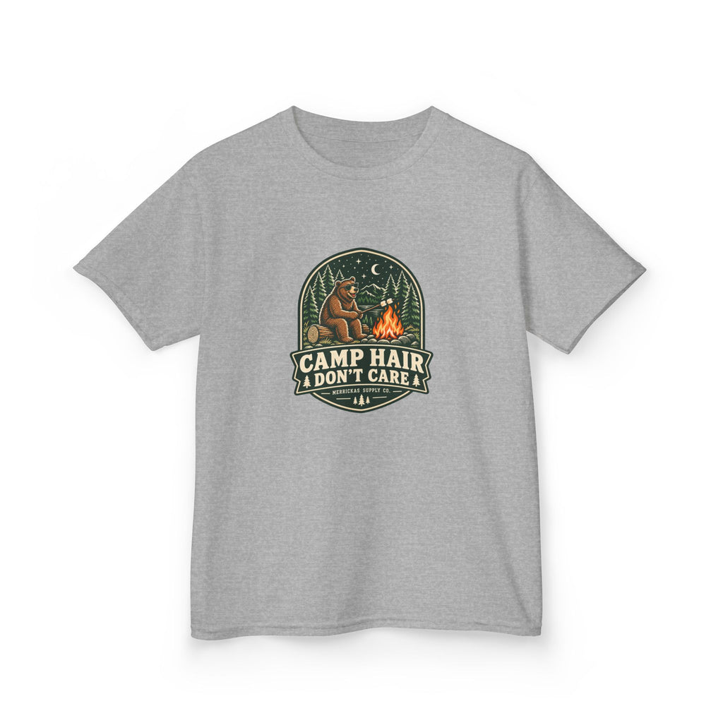 Camp Hair Don't Care Kids Tee