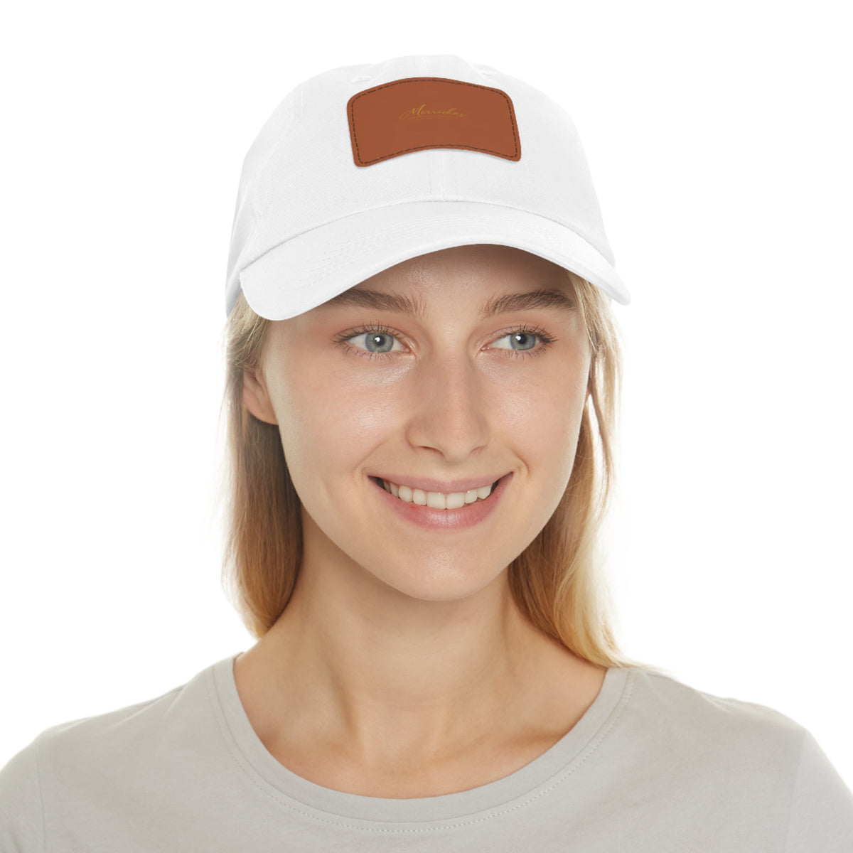 Merrickas Signature Leather Patch Dad Hat
