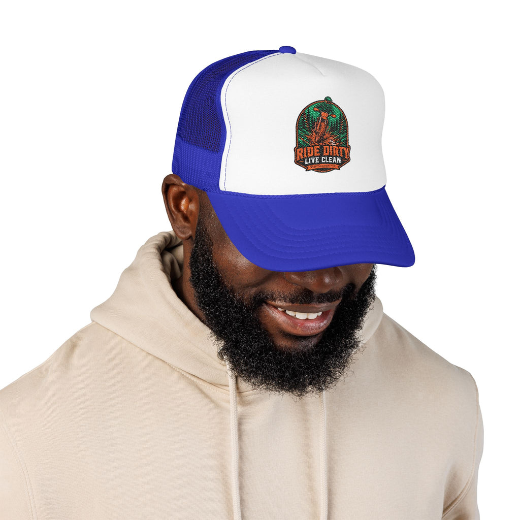 Ride Dirty Live Clean Foam Trucker Hat