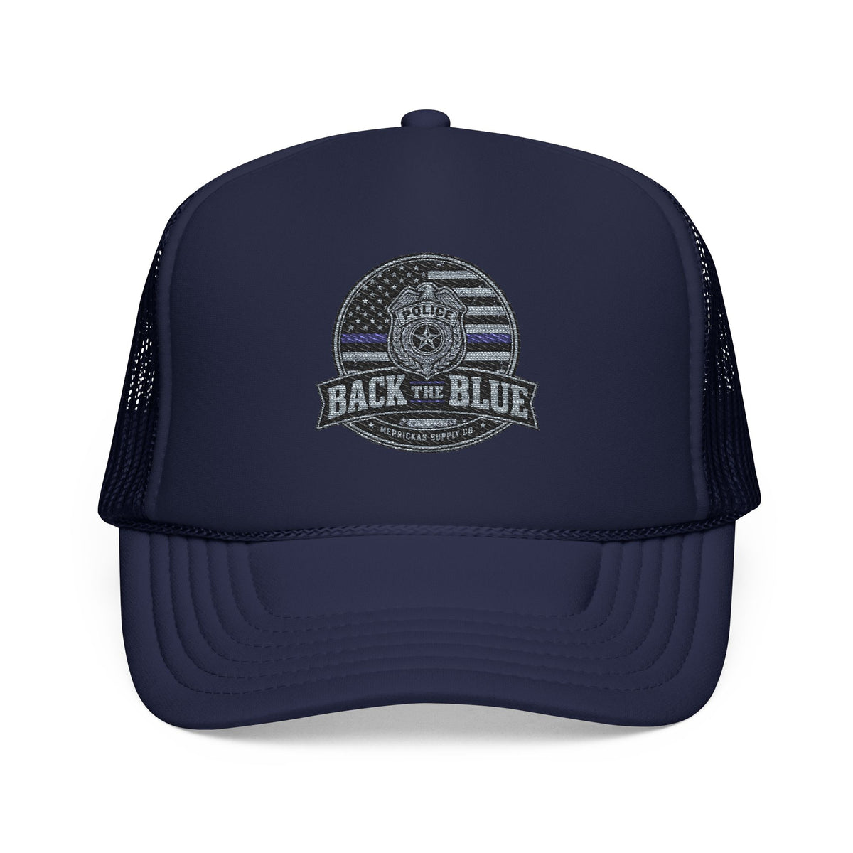 Back The Blue Foam Trucker Hat