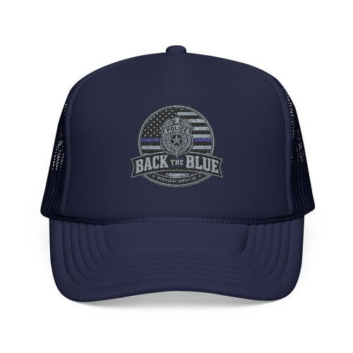Back The Blue Foam Trucker Hat