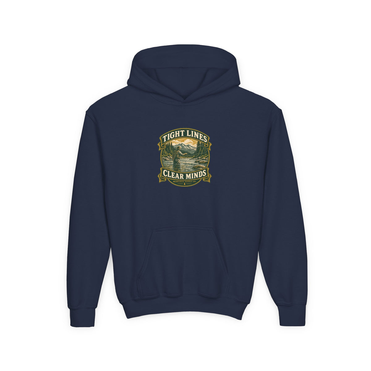 Tight Lines Clear Minds Youth Hoodie
