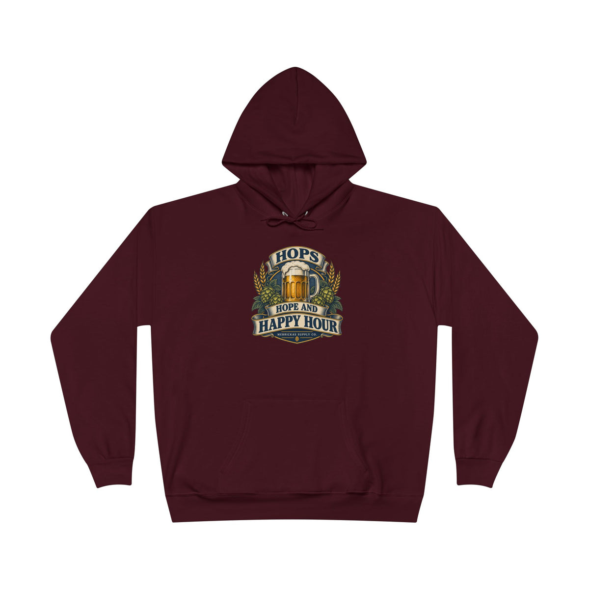 Hops Hope And Happy Hour Heavyweight Hoodie