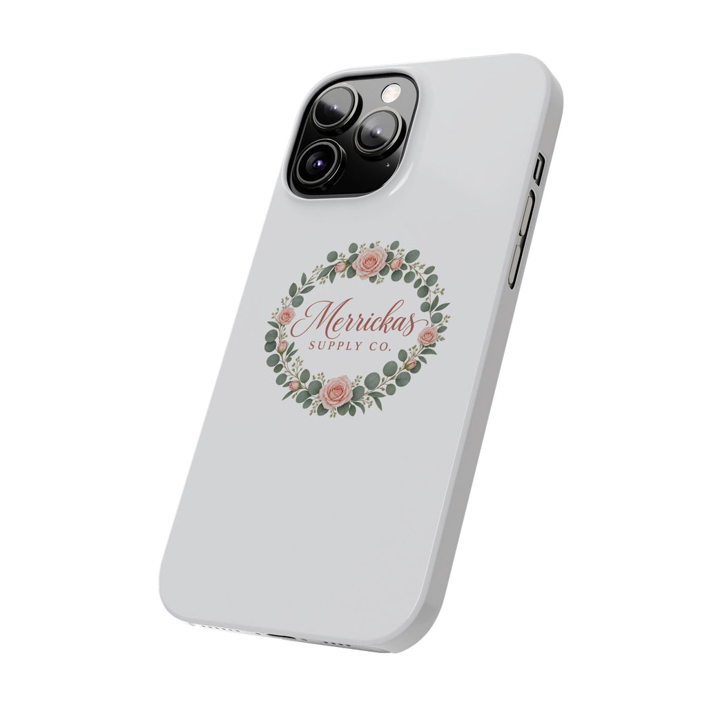 Merrickas Rose Wreath Script Phone Case