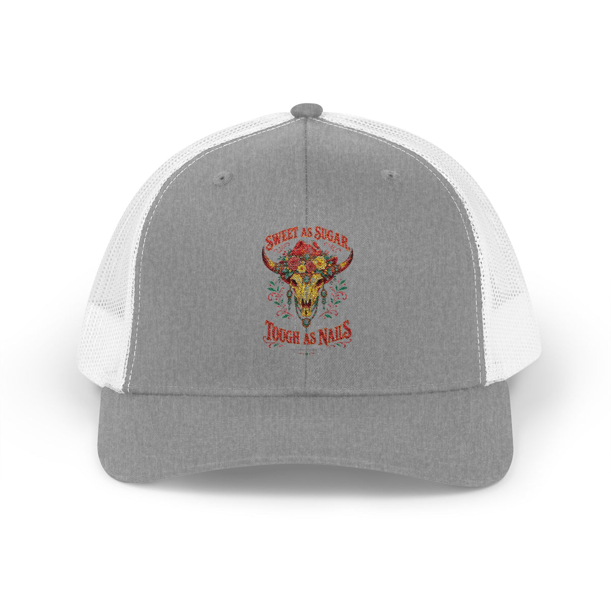Sweet As Sugar Tough As Nails Snapback Trucker Cap