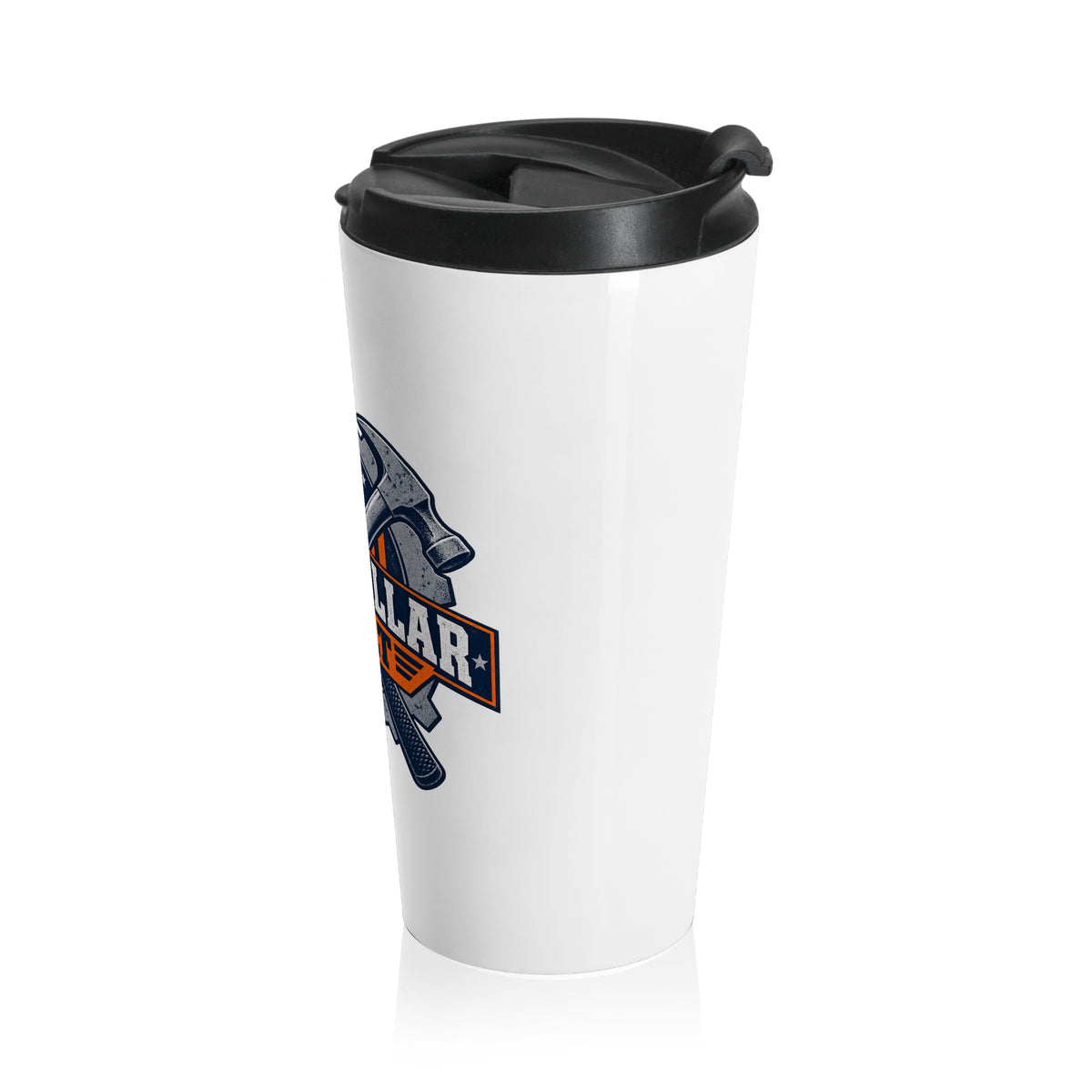 Blue Collar Built Travel Mug