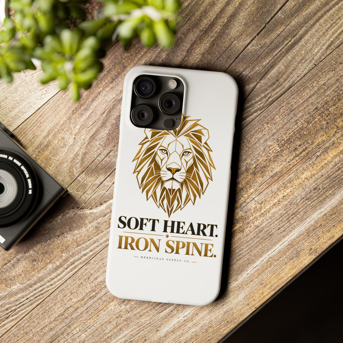 Soft Heart Iron Spine Phone Case