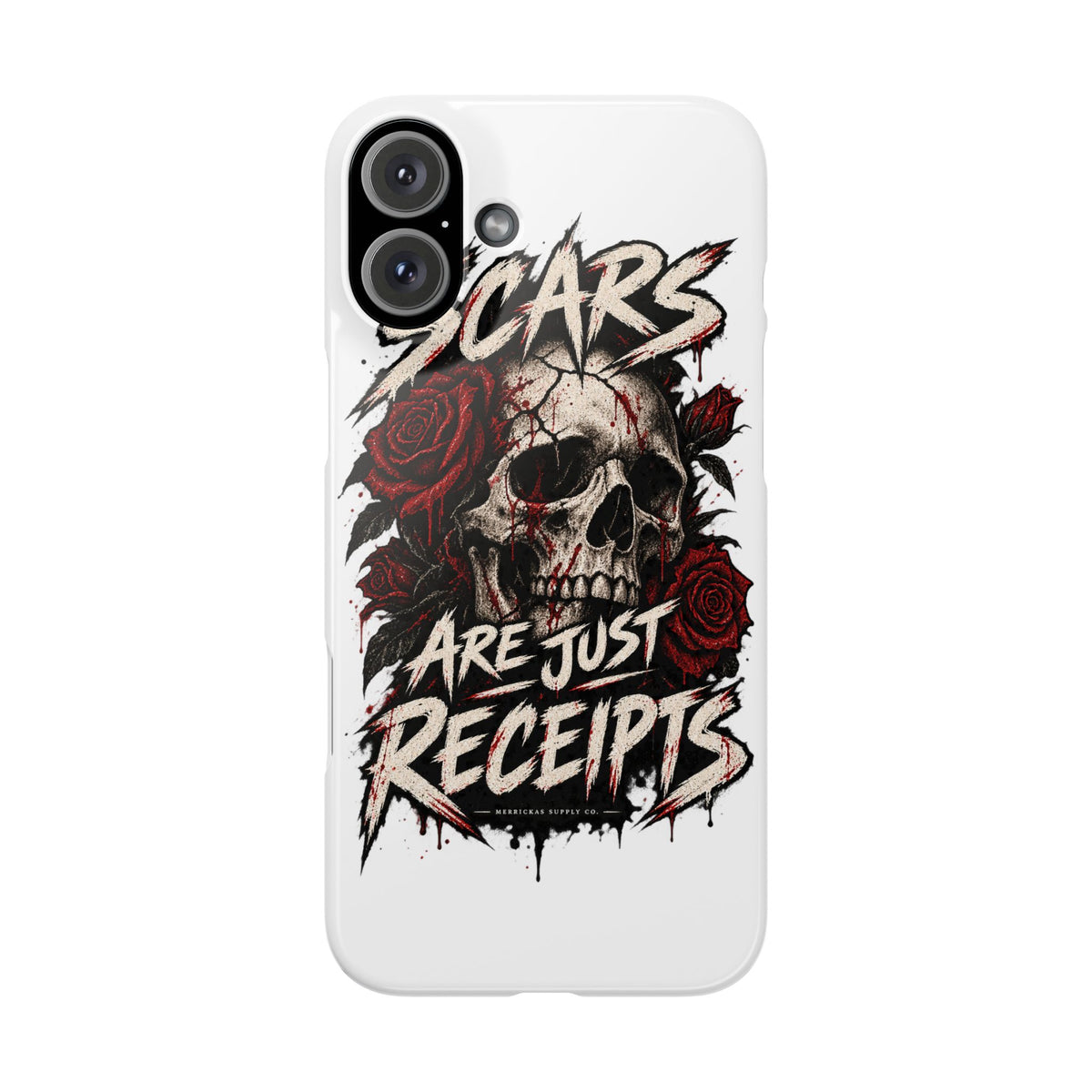 Scars Are Just Receipts Phone Case