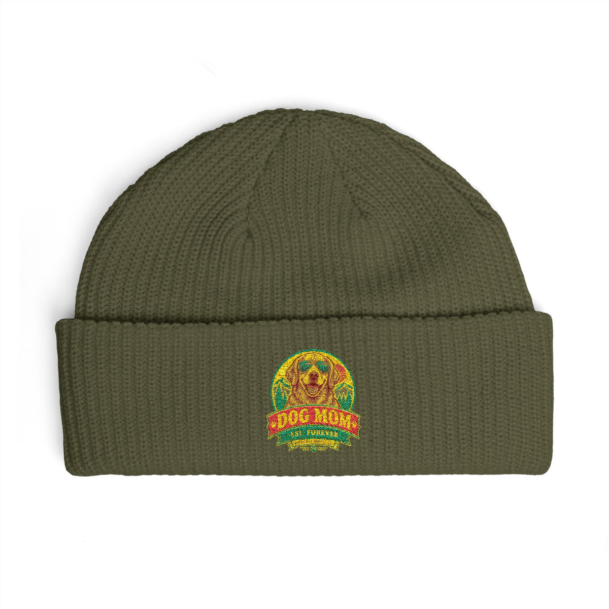 Dog Mom Est. Forever Cuff Beanie