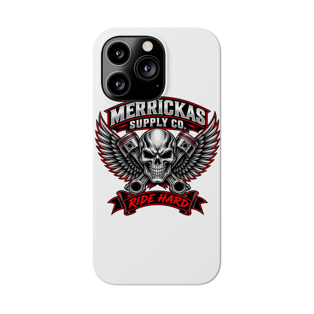 Merrickas Ride Hard Winged Skull Phone Case