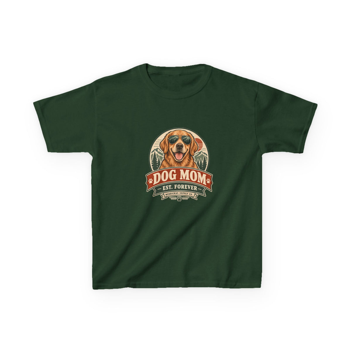 Dog Mom Est. Forever Kids Tee