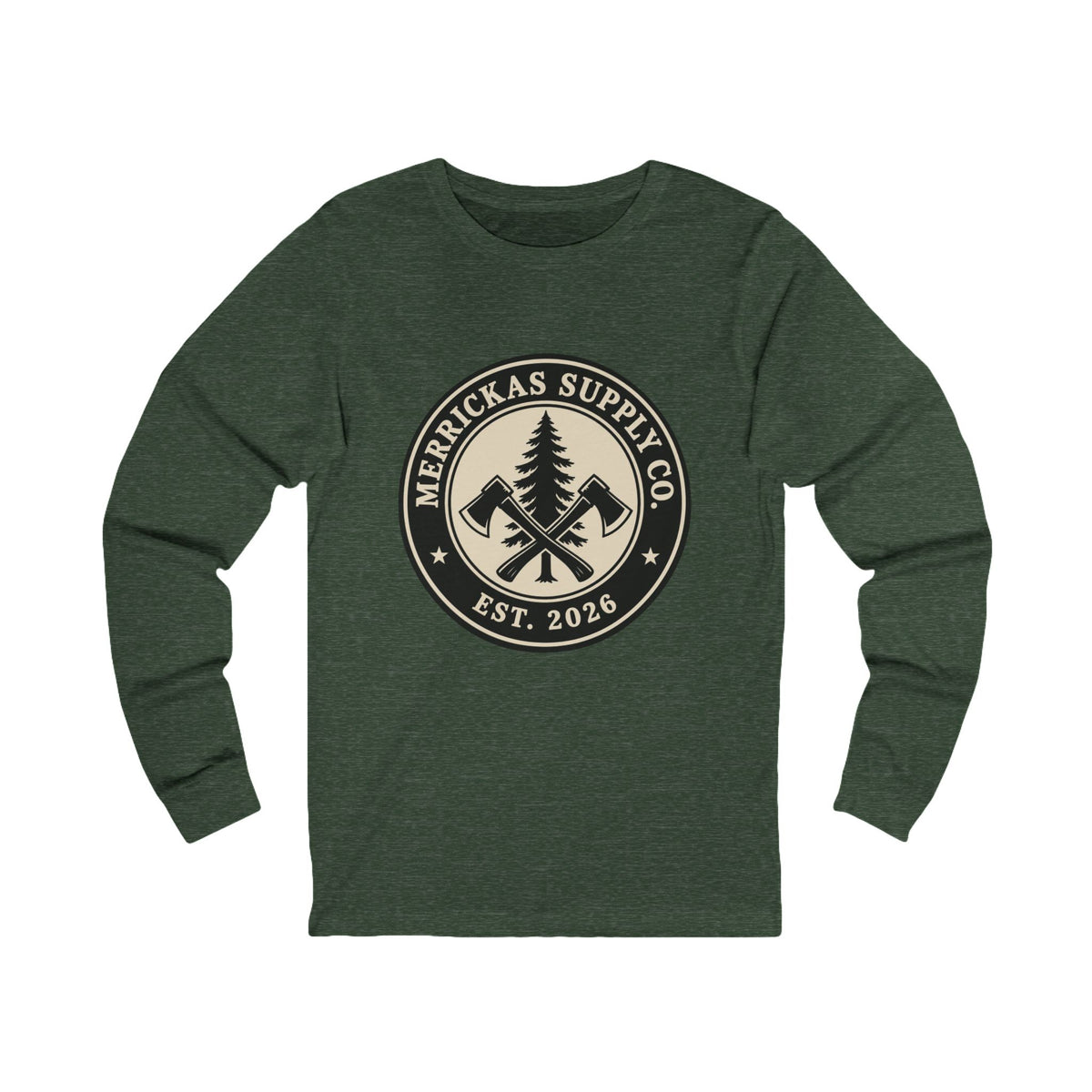 Merrickas Heritage Axe Badge Long Sleeve Tee